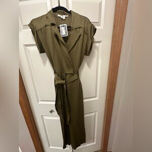 Green Veronica Beard Jumpsuit. Size 4. New with boutique tags.